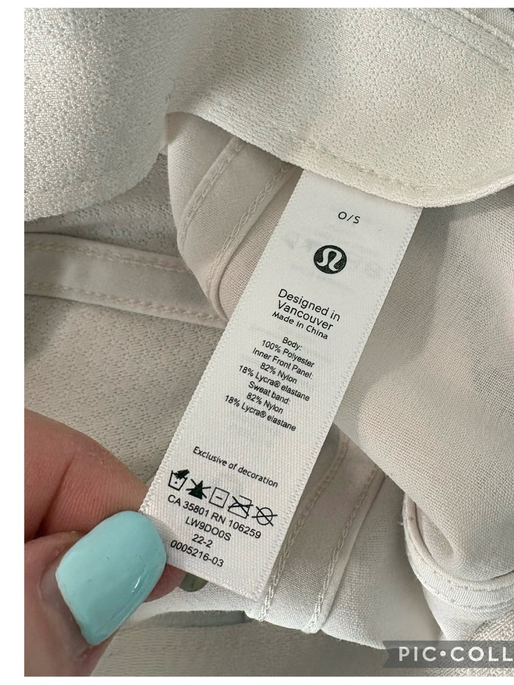 Lululemon Light Beige Athletic Hat | Minimal Clean Girl Athleisure Cap - Picture 6 of 6